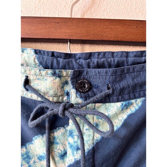 Vintage RALPH Ralph Lauren Shibori Tie Dye Cotton Capri Pants Medium 90s Y2K - Picture 3 of 9